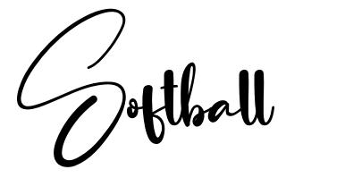 Softball font