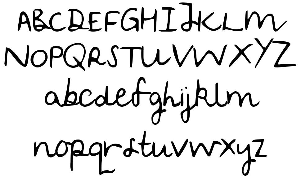 Soggy Kitten font specimens