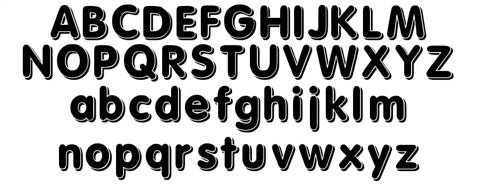 Solid 3dfont specimens