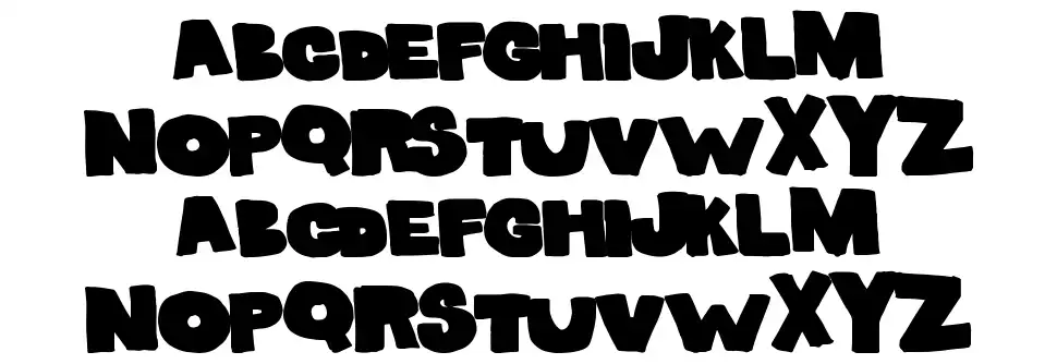 Solid Markerfont specimens