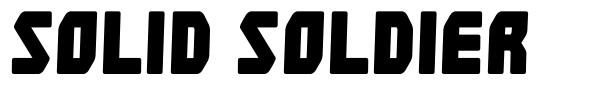 Solid Soldier 字形