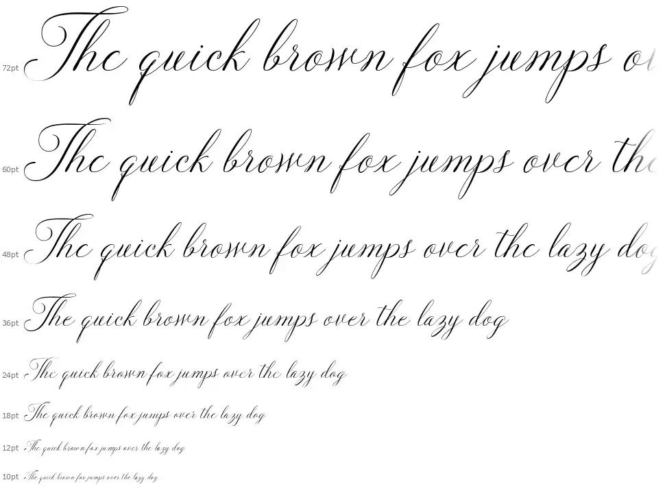 Solidaritha Scriptfont waterfall