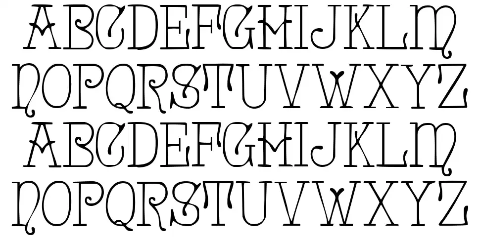 Solo's Mystic Specimen Solo's Mysticfont specimens