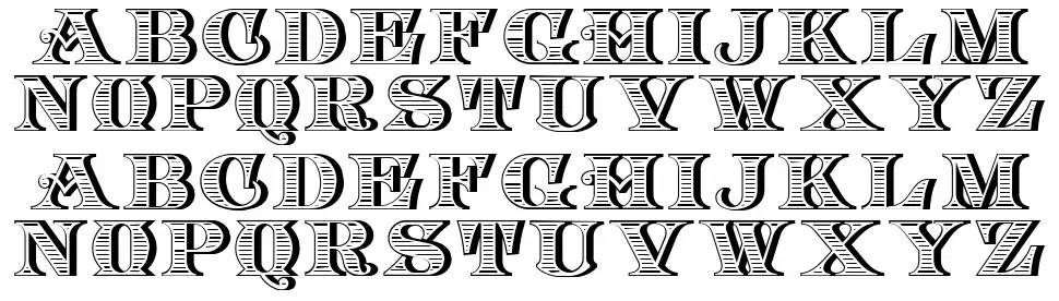 Solo's Steelplate Specimen Solo's Steelplatefont specimens