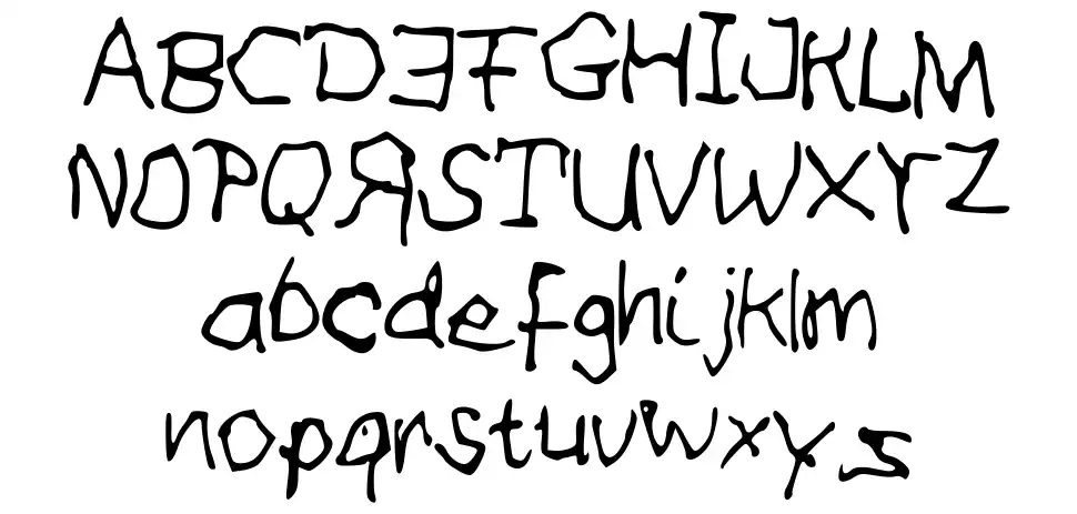 Some Illiterate wrote thisfont specimens