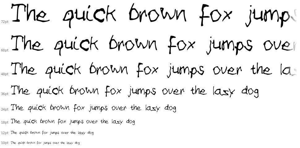 Some Illiterate wrote thisfont waterfall