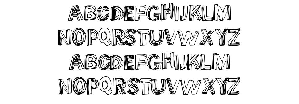 Some Lines font specimens