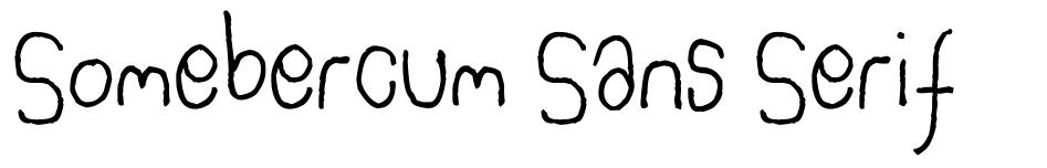 Somebercum Sans Serif fonte