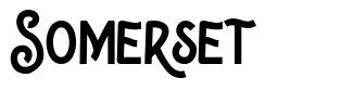 Somerset шрифт