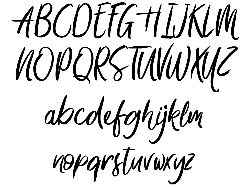 Something in the Nightfont specimens