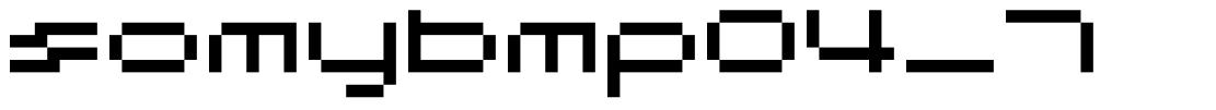 somybmp04_7 шрифт