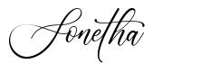 Sonetha font