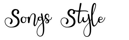 Songs Style font