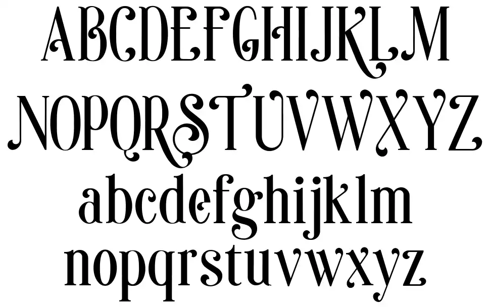 Sonia font specimens