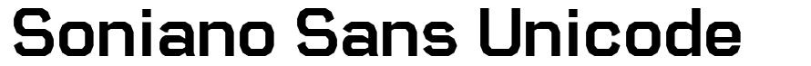 Soniano Sans Unicode font