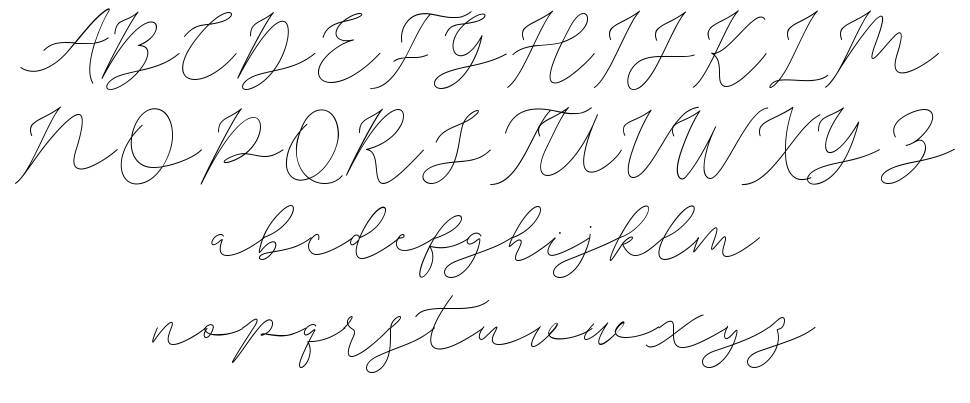 Sophia Christie font specimens