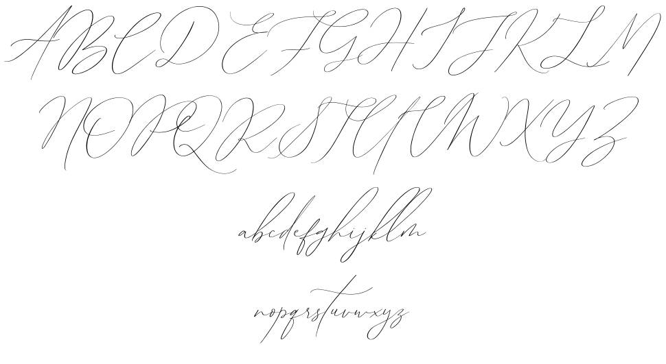 Sophia Martini font Örnekler