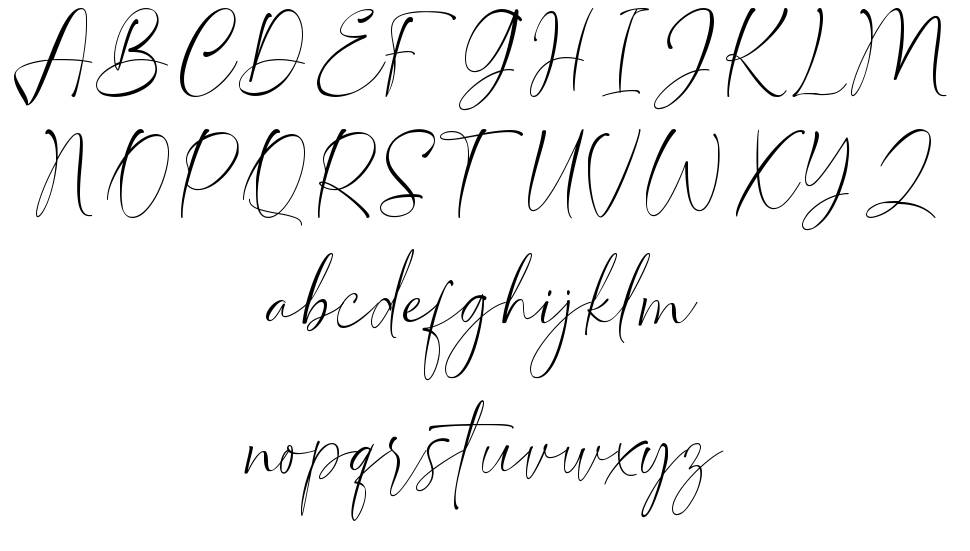 Sophia Morgant font specimens