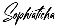 Sophiaticha schriftart