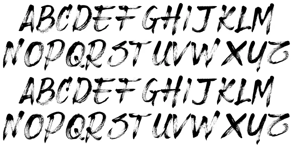 Sore font specimens