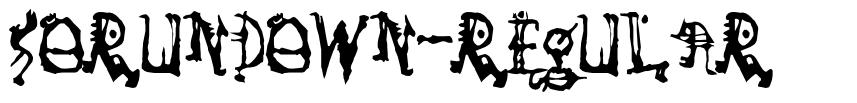 SoRunDown-Regular 字形