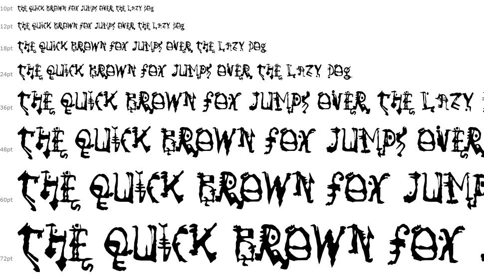 SoRunDown-Regular шрифт Водопад