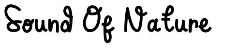 Sound Of Nature font