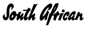 South African font
