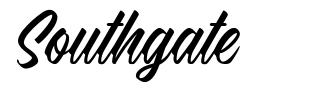 Southgate font