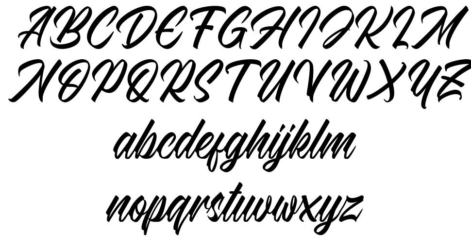 Southgate 字形 标本