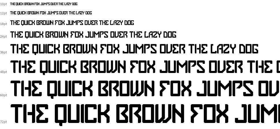Space Crow font Waterfall
