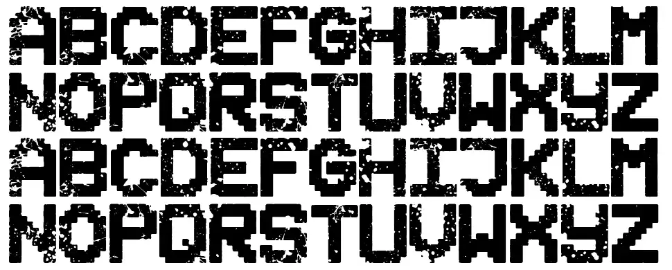 Space Grungefont specimens