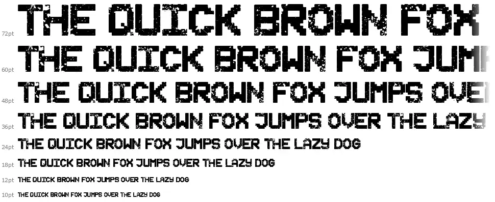 Space Grungefont waterfall