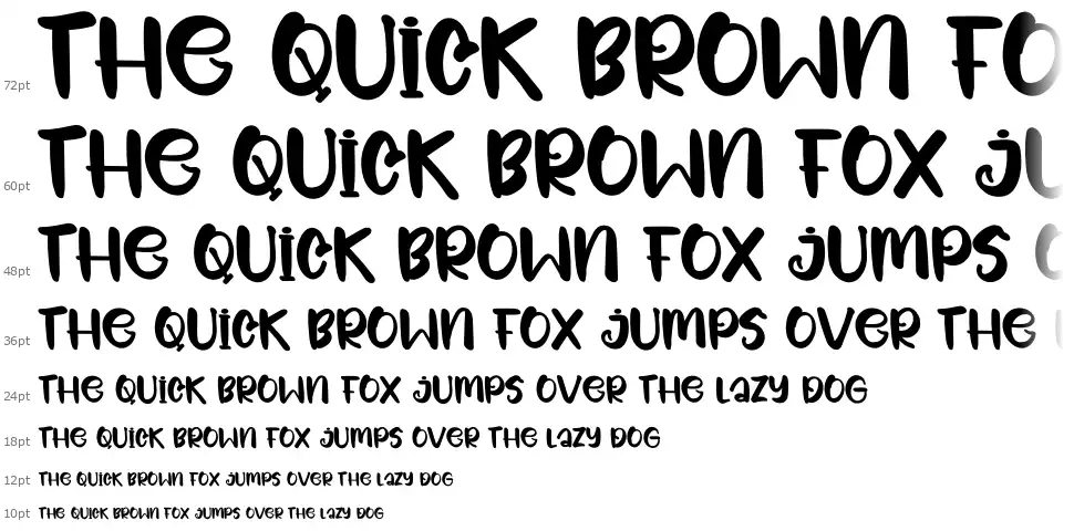 Space Holidayfont waterfall