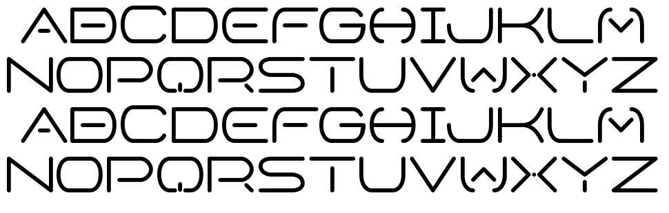 Space Horizon font specimens