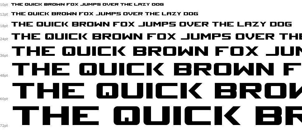 Space Marine font Waterfall