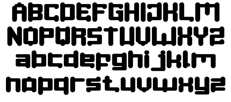 Space Object font specimens