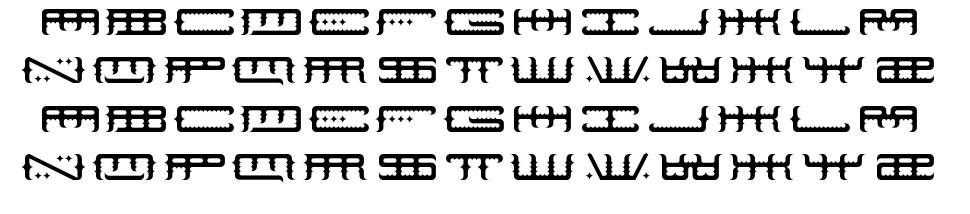 Space Odin písmo Exempláře