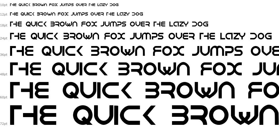 Space Rangers font Waterfall