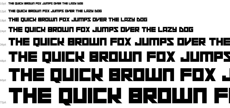 Space Squadron font Waterfall