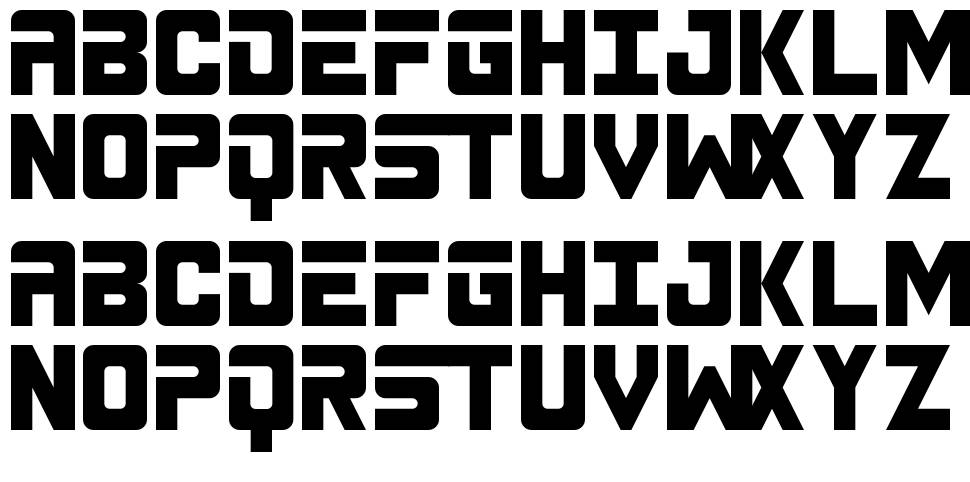 Spacebar font specimens