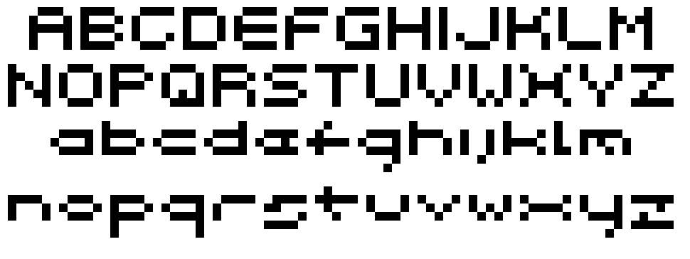 Spacebit font specimens