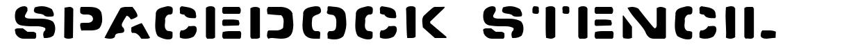 Spacedock Stencil 字形