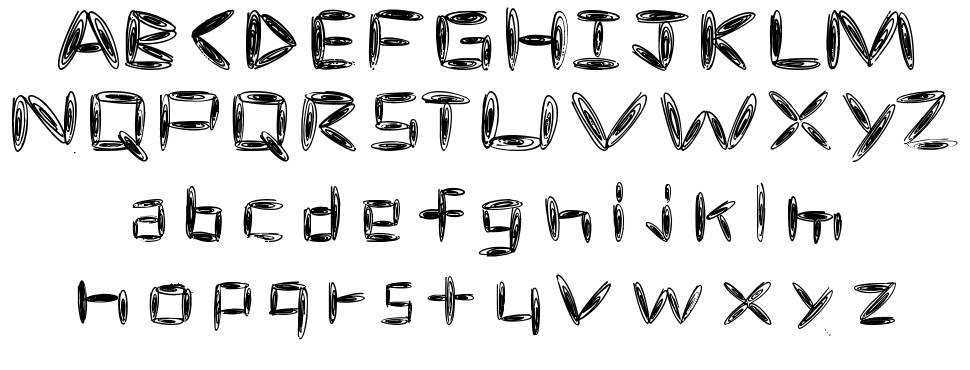 Spacetime font specimens