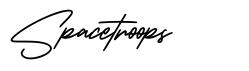 Spacetroops font