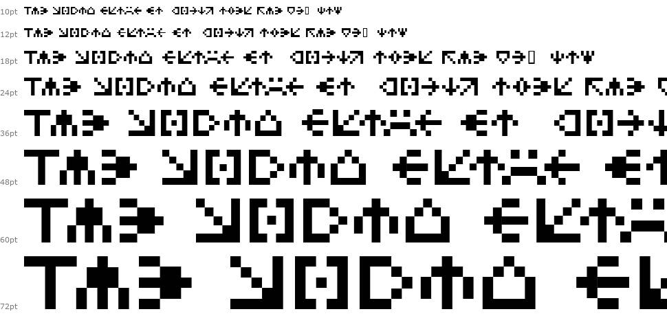 Spaider font Waterfall