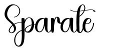 Sparate font