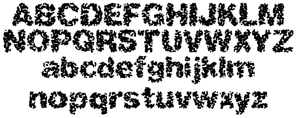 Spastic BRKfont specimens