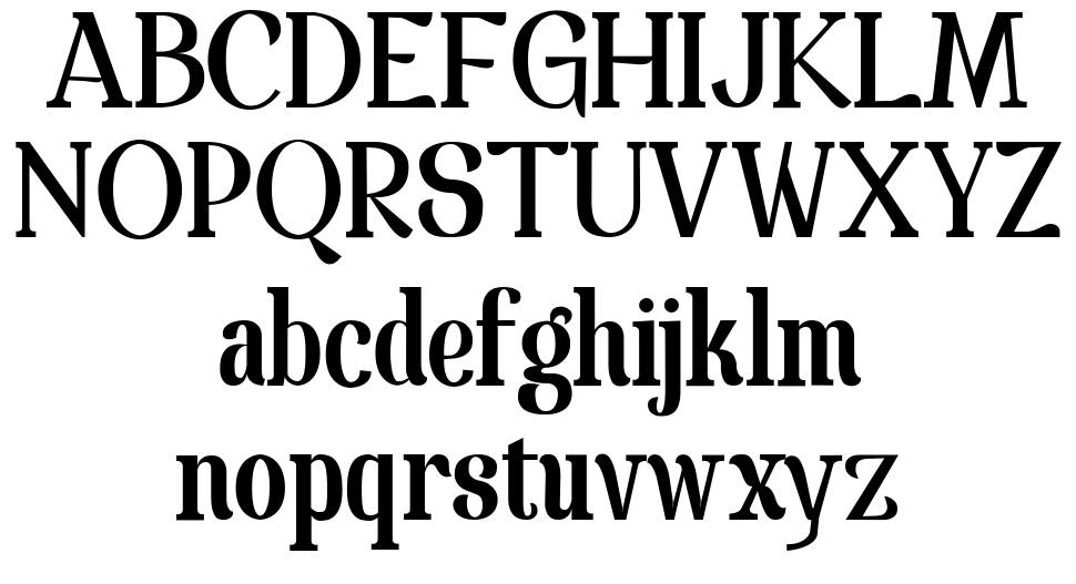 Spatha Serif 字形 标本