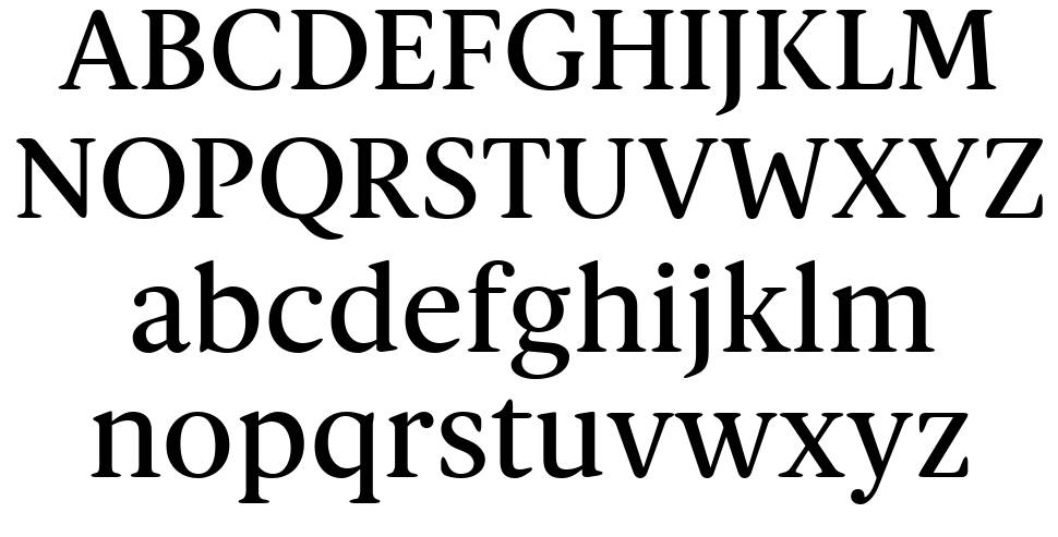 Spaziel Serif font specimens